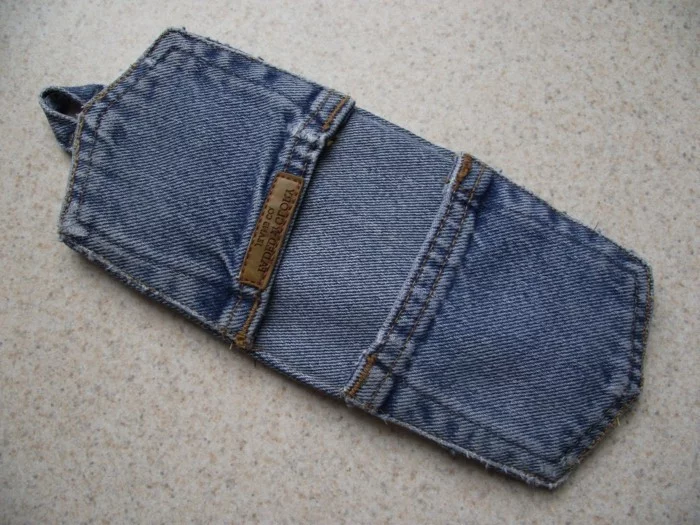 kreativ basteln topflappen nähen alte jeans benutzen