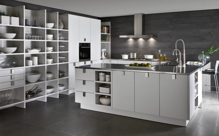 küchendesign küchen einbauküche siematic moderne kücheneinrichtung weiß grau