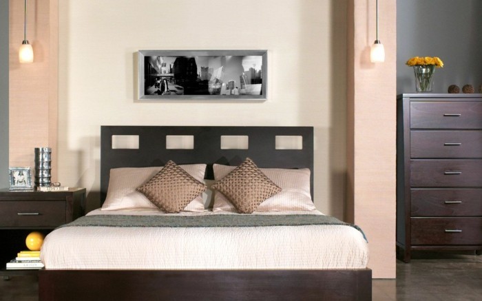 lampe schlafzimmer elegante hängelampen stauraum ideen
