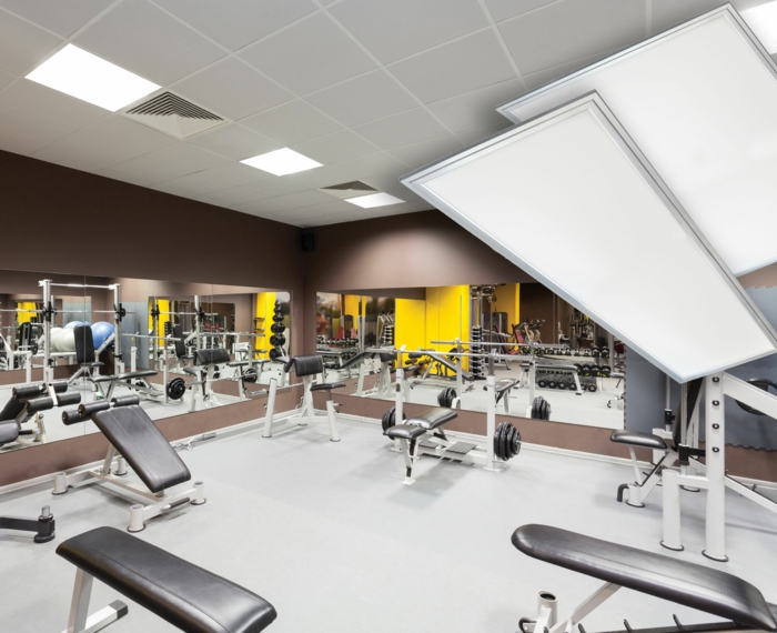 led lampen moderne beleuchtung fitness studio panels