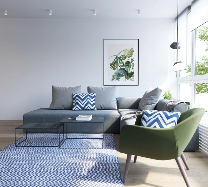 skandinavisch einrichten Wohnzimmer Sofa skandinavische Möbel