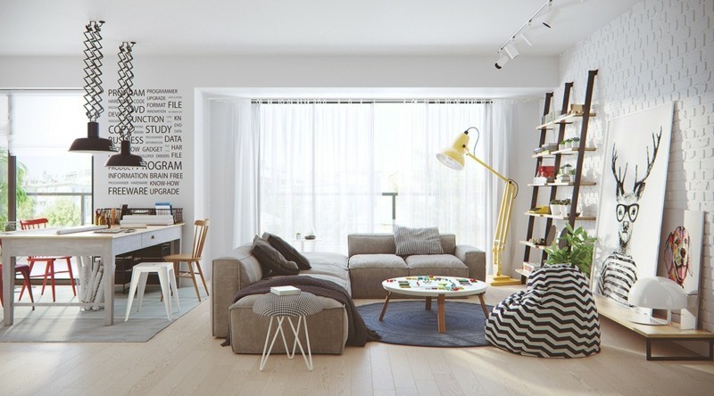 skandinavisch wohnen Wohnzimmer Möbel und Deko skandinavischer Stil