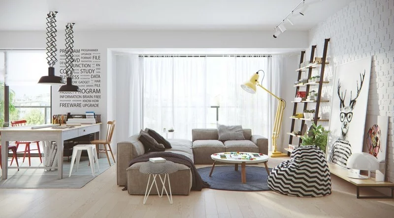 skandinavisch wohnen Wohnzimmer Möbel und Deko skandinavischer Stil