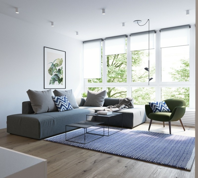 skandinavisch wohnen Wohnzimmer Sofa skandinavische Möbel