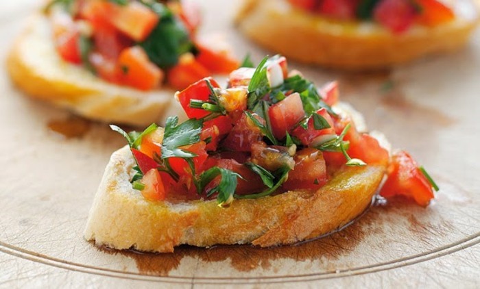 tomaten gesund toast metersilie mediterrane küche