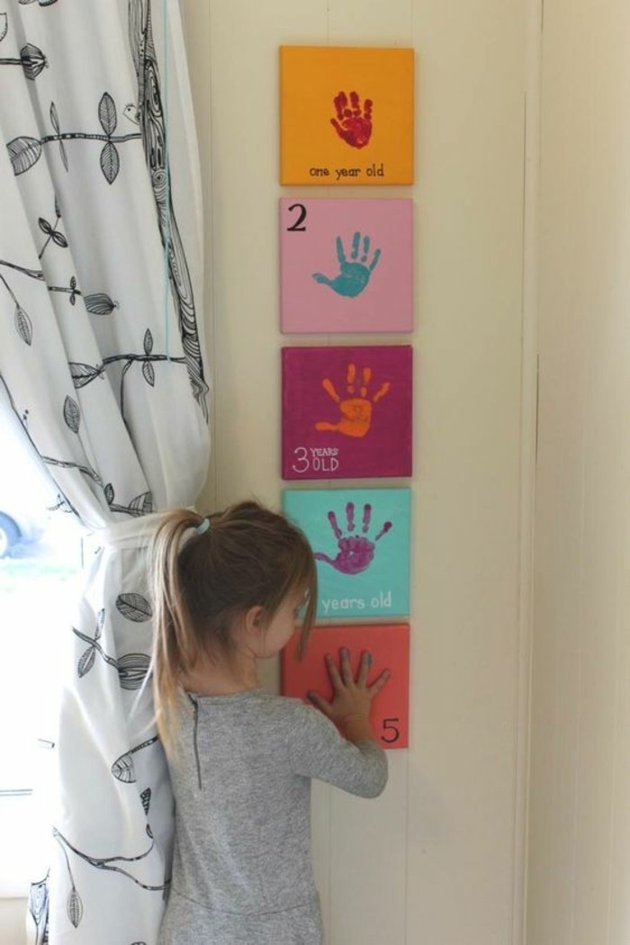 wandbilder kinderzimmer kreative wanddeko frische gardinen