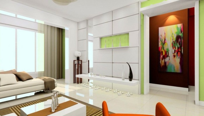 Wandbilder Wohnzimmer - 50 Ideen, wie Sie die Wohnzimmerwände mit