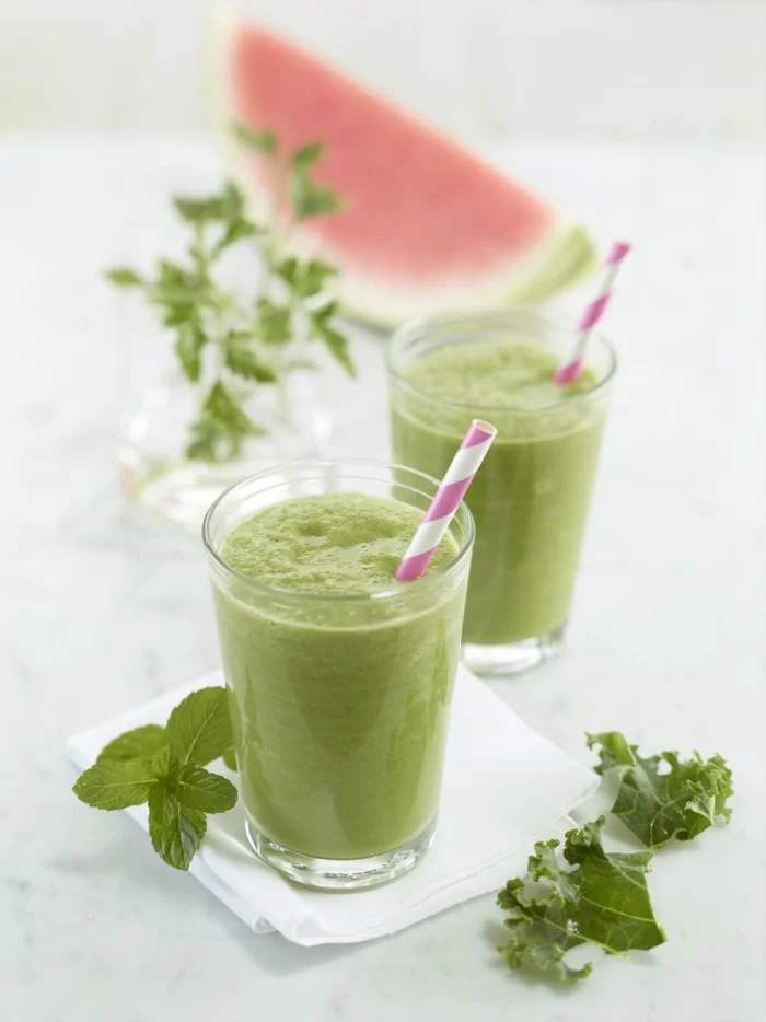 Sommer Rezepte wassermelone gurke salat lebe gesund titel saft grüner tee detox kur