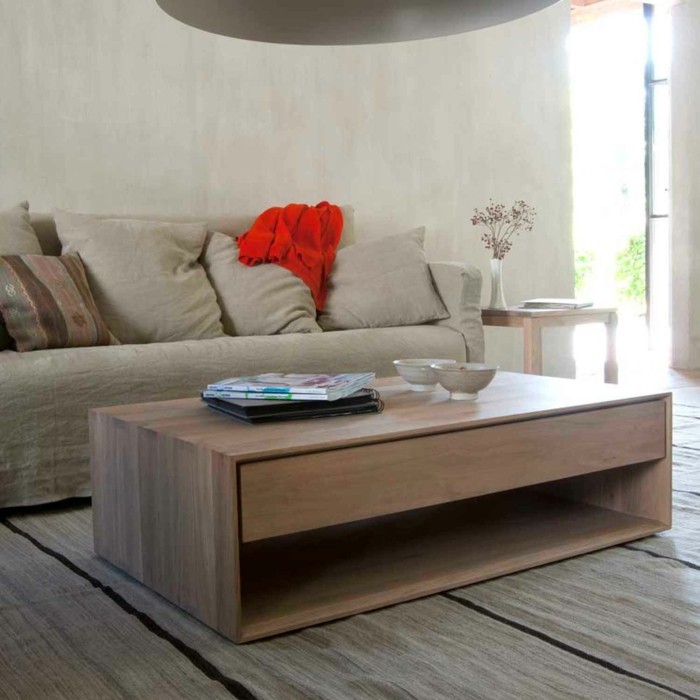 Couchtisch mit Schublade - Nicht nur auf schönes Design, sondern auch