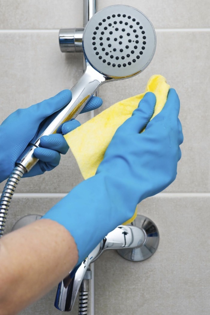 Haushalt Tipps Dusche regelmäßig reinigen Reinigungsmittel