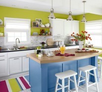 Küchendesign in mutigen Farben – 50 Beispiele, wie Sie die Küche frisch einrichten