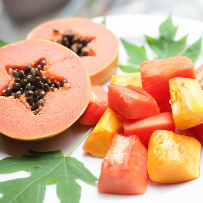 papaya lebe gesund fruhstucksideen gesund abnehemn gesundes obst5