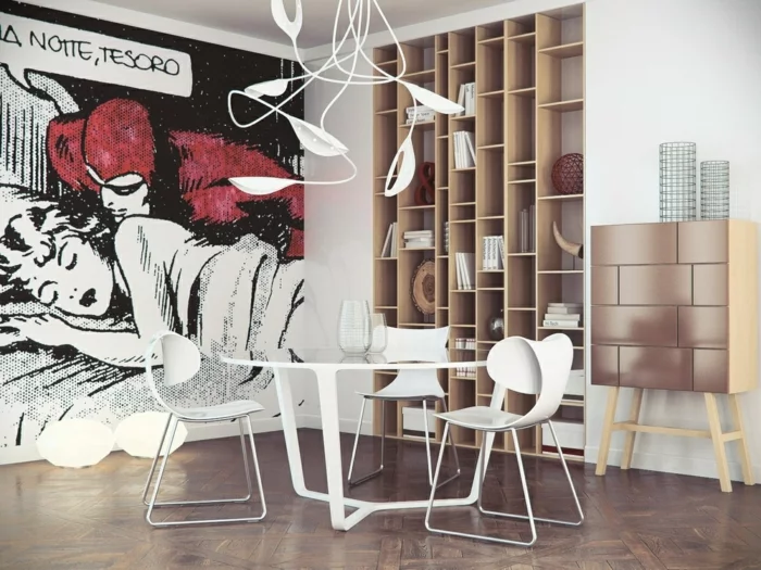 pop art merkmale einrichtungsbeispiele wohnideen deko ideen wohnzimmer