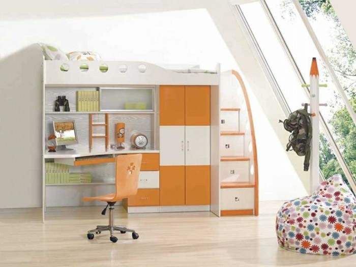 sitzsack kinder farbiges innendesign funktionale möbel