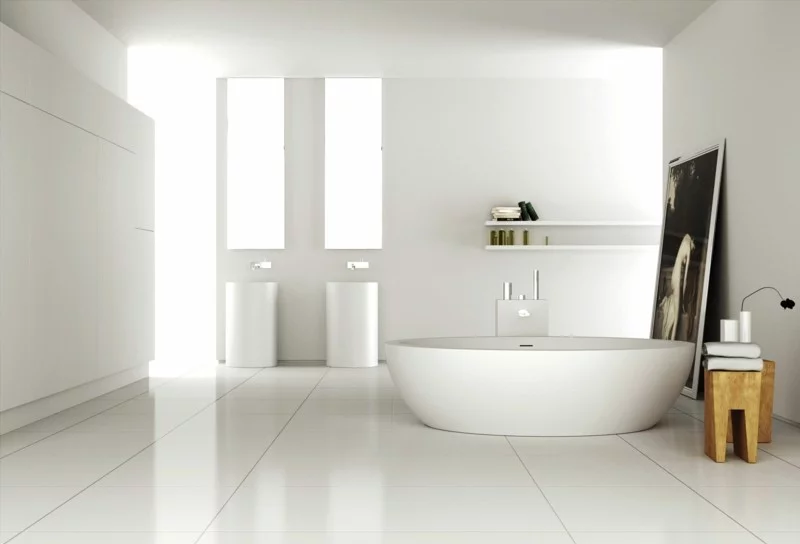 badezimmergestaltung moderne badgestaltung ideen freistehende badewanne