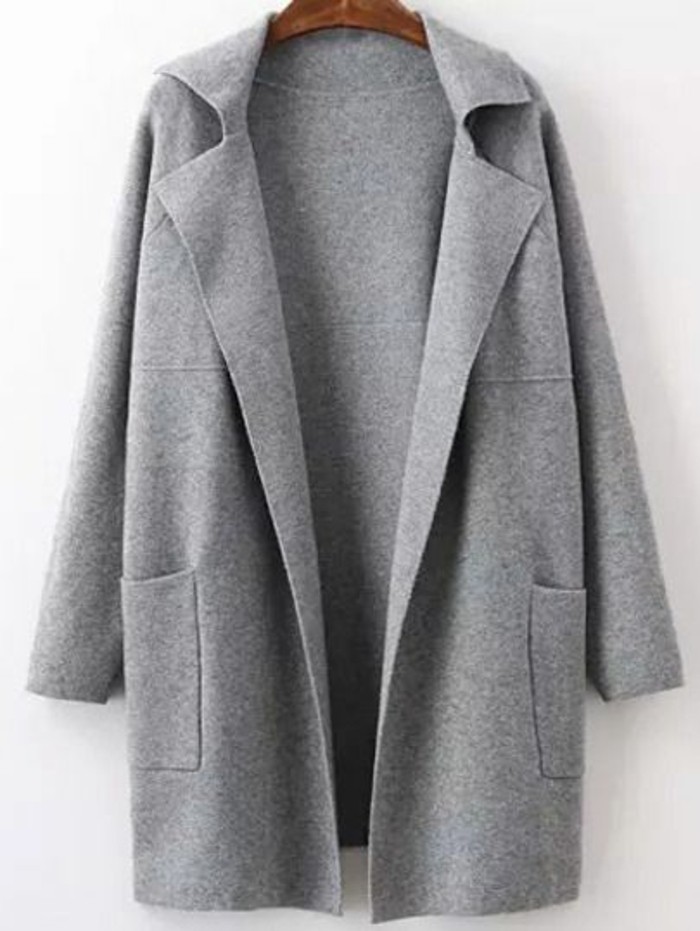 grauer mantel outfit herbstmode mantel grau damen