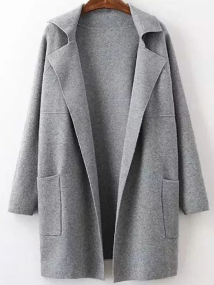 grauer mantel outfit herbstmode mantel grau damen