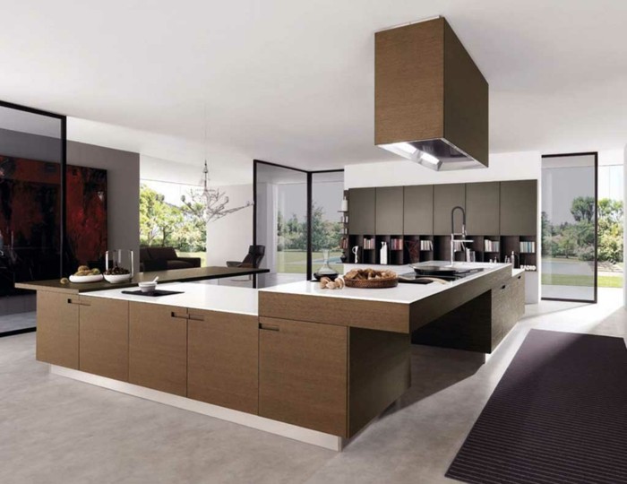 küchengestaltung ergonomische kuche modernes kuchendesign kucheninsel