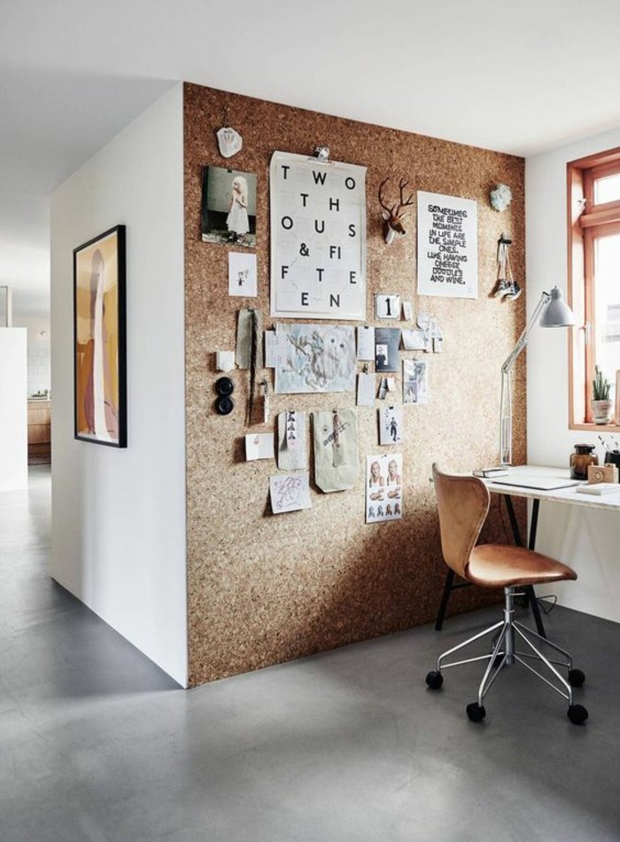 moderne inneneinrichtung home office ideen wandfläche benutzen