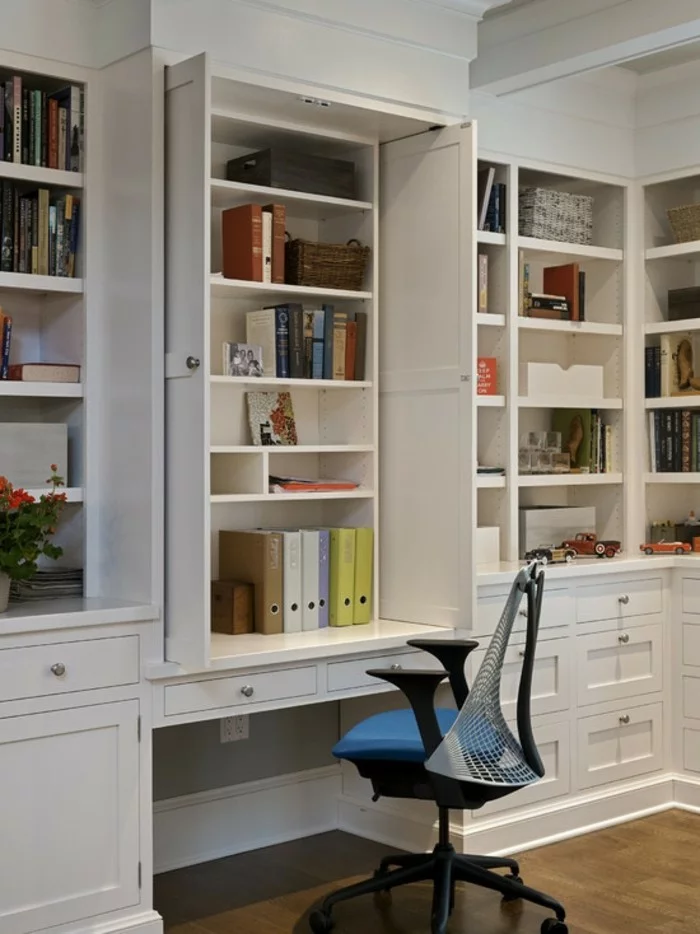 moderne inneneinrichtung ideen home office cooler arbeitsstuhl