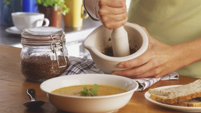 entschlacken detox rezepte leinsamen leinoel suppe