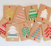 44 tolle DIY Ideen – Weihnachtskarten basteln leicht gemacht