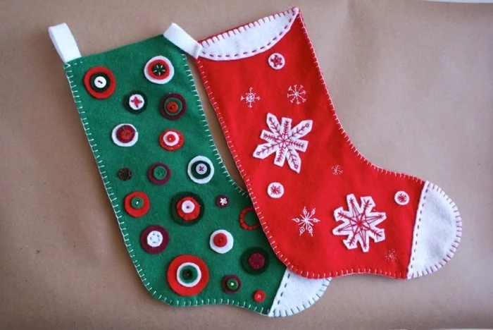 weihnachtsstruempfe textilien diy ideen weihnachtsdekoraton