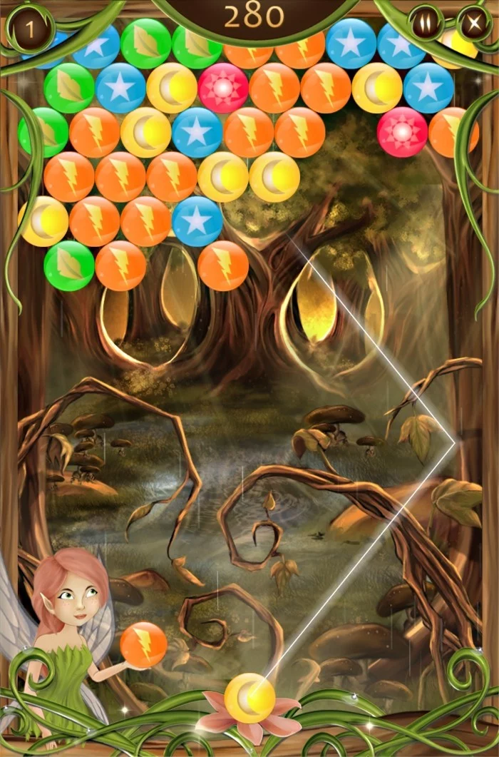 bubble shooter forest fairy bubble shooter