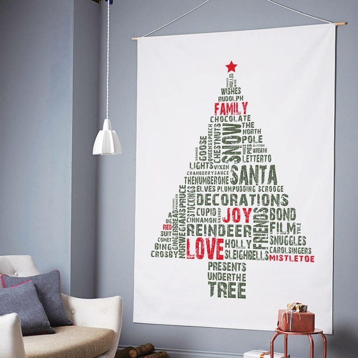 deko ideen weihnachten berghuette farben weihnachtsbaum