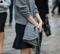 Der Modetrend für die kalten Wintertage – Grauer Pullover