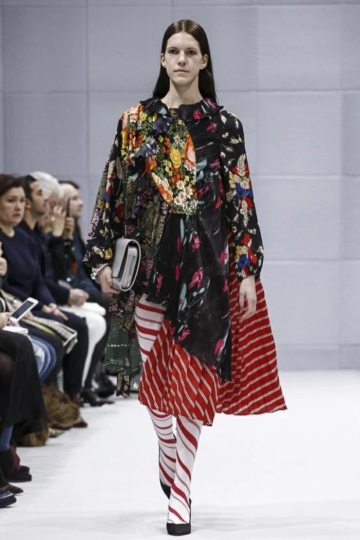 trendige mode patchwork kleider Balenciaga