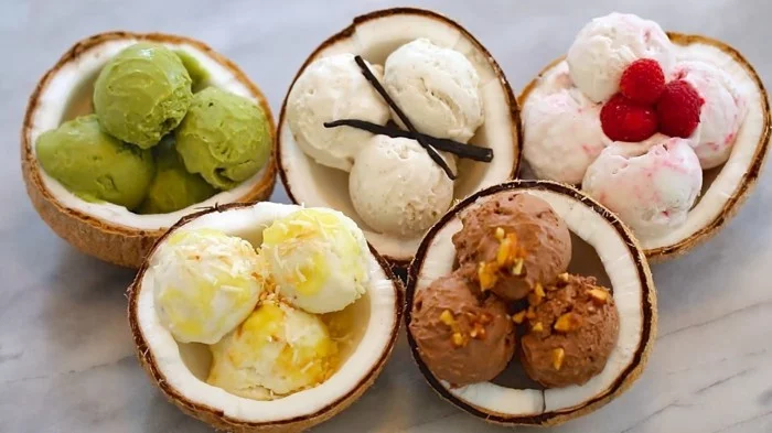 gesund essen superfoods veganes eis rezepte kokosnuss