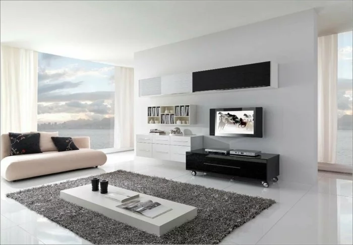 minimalism wohnzimmer deko ideen