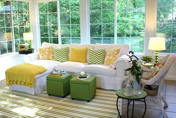 Passende Frühlingsdekoration für frische Wohnzimmergestaltung