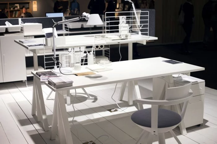 skandinavisches design string furniture weisse büromöbel home office imm cologne 2017