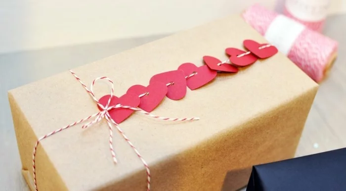 valentinstag diy geschenkideen verpackung herzen