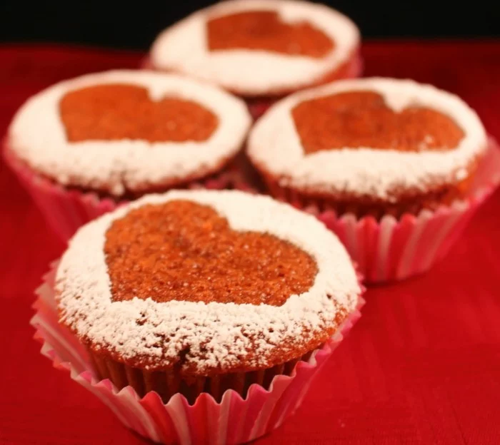 valentinstag ideen muffins herz