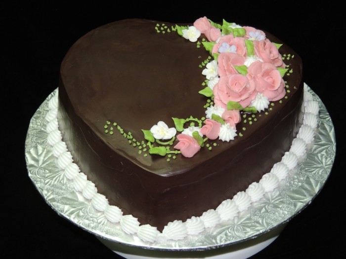 valentinstag kuchen schokolade torte herz