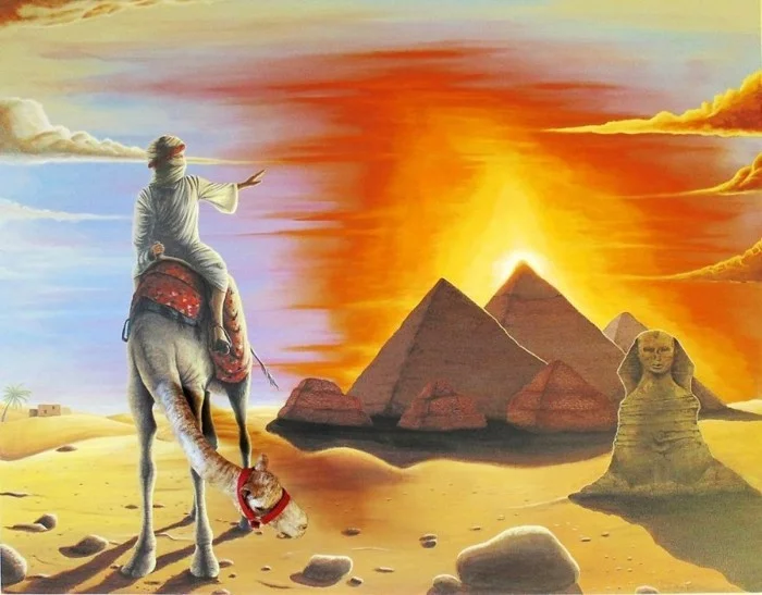 wanddesign ideen Petrescu Silviu kamel pyramiden