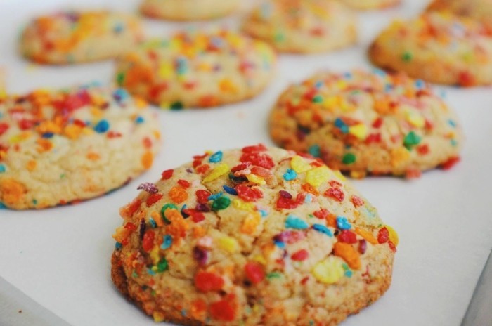 kekse selber backen farbig früchte