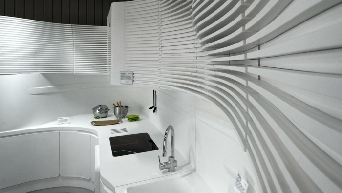 mineralwerkstoff hi macs küchengestaltung modernes innendesign