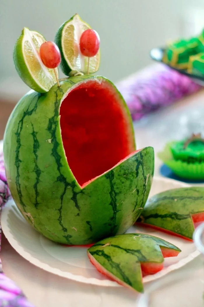 obst schnitzen dekoideen wassermelone