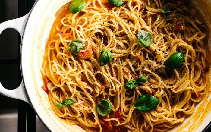 spaghetti basilikum