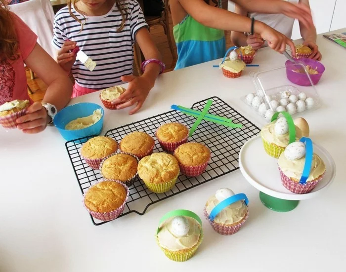 cupcakes selber backen mit kindern zu ostern