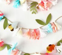 Zimmer Deko DIY – Frische Frühlingsdeko aus Papier basteln