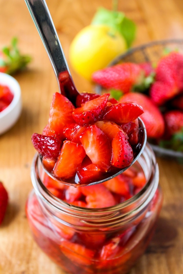 erdbeeren konfituere selber zubereiten