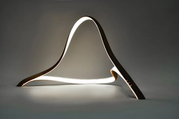 holzlampe desogner lampe lampen design design lampen wandlampe knonleuchter organische form 