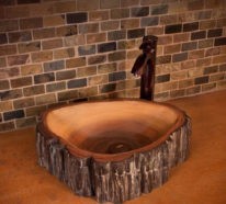 Anders denken- 29 Badezimmer Ideen mit Holzwaschbecken