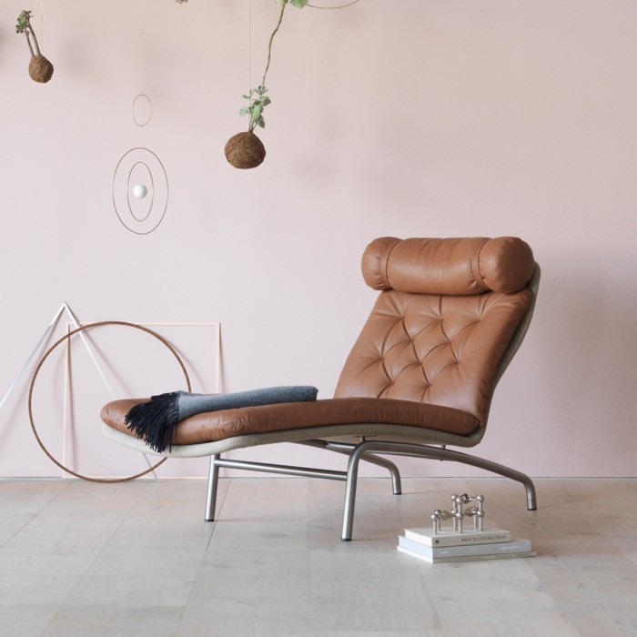 lounge chair arne vodder ledersessel mid century dännisch design
