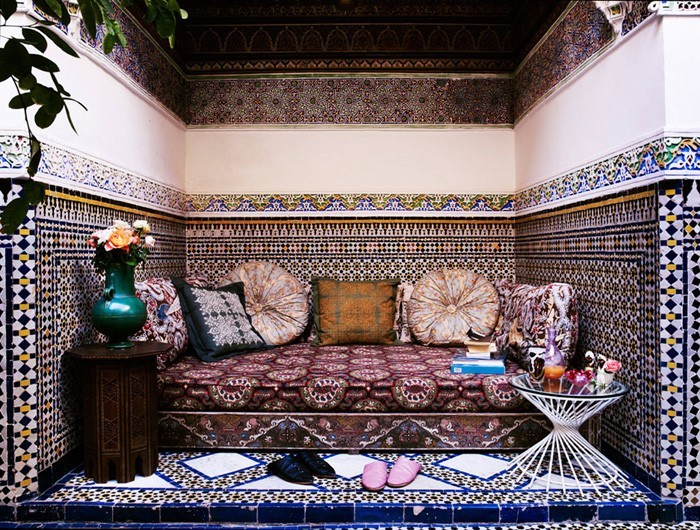 marokkanische fliesen zementfliesen interirdesign ideen wohnung design anders denken mosaik fliesen kreative wandgestaltung